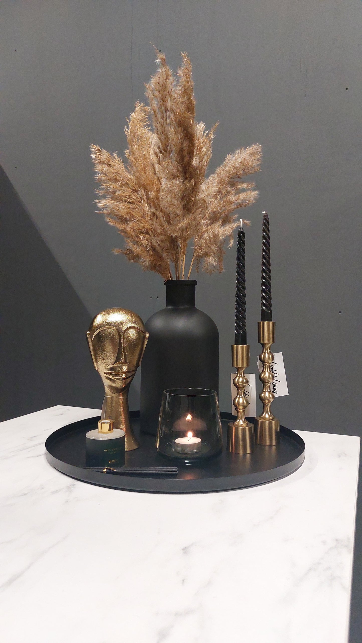 Woonaccessoires set Classy - Zwart & Goud | Woongeluk4you