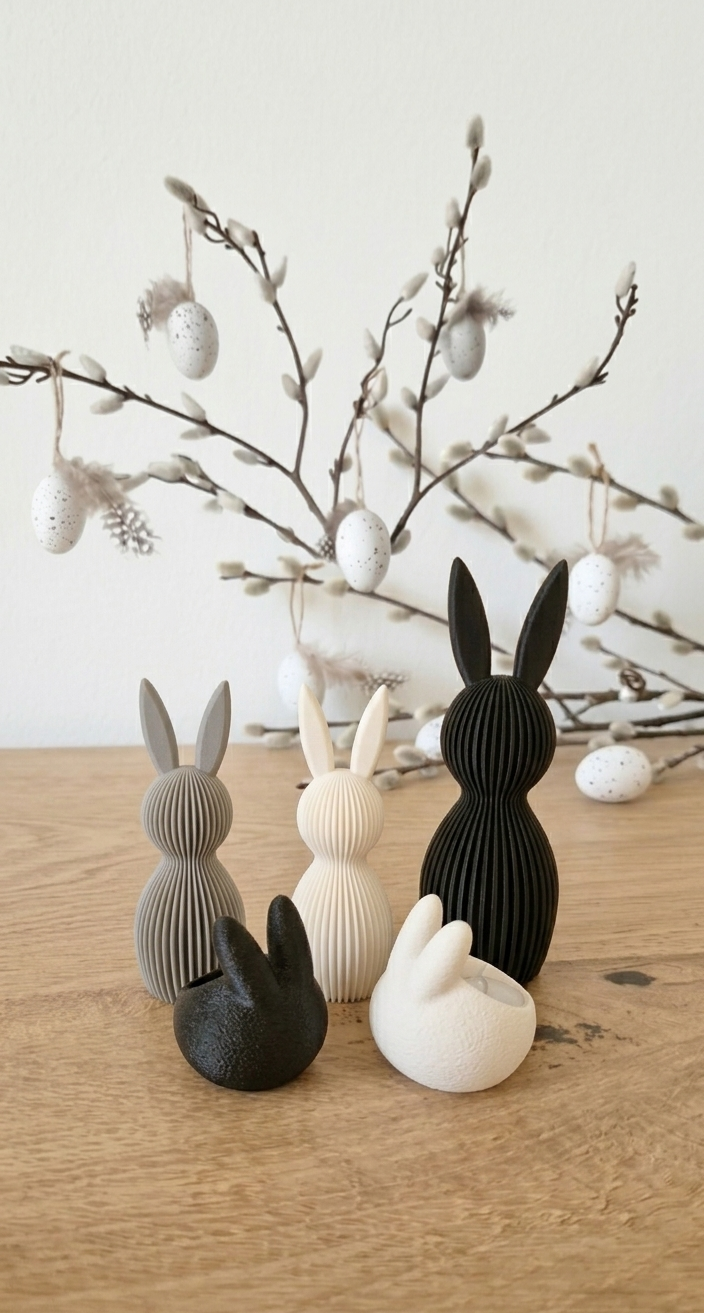 Een hele collectie paashazen