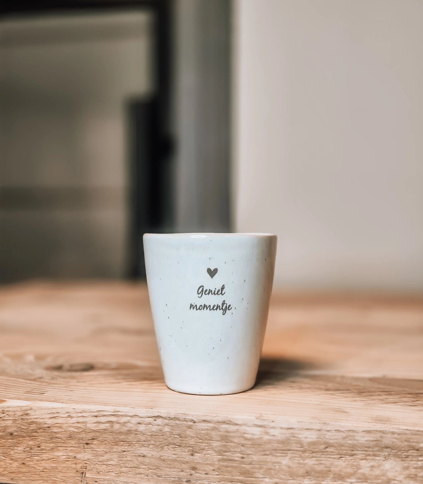Gepersonaliseerde mok geniet momentje keramiek cadeau ontspanning