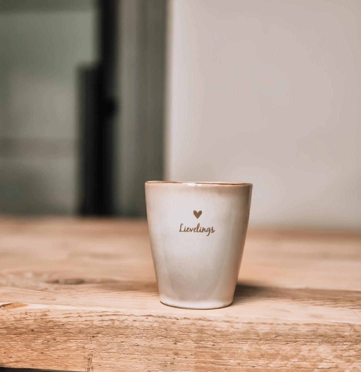Gepersonaliseerde mok lievelings keramiek cadeau minimalistisch