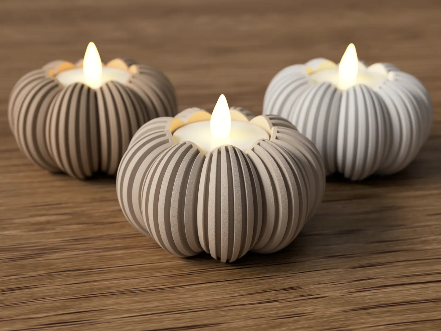 Pompoen theelichthouder herfstdecoratie