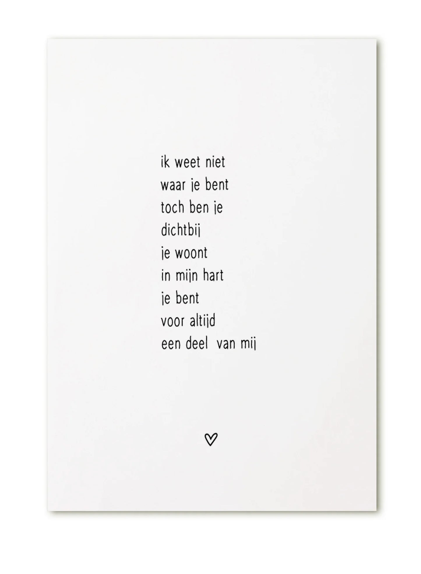 Kaart verdriet | Zoedt