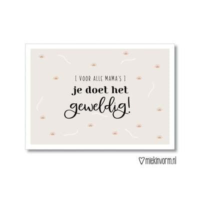 Kaart voor alle mama's | Miekinvorm - woongeluk4you