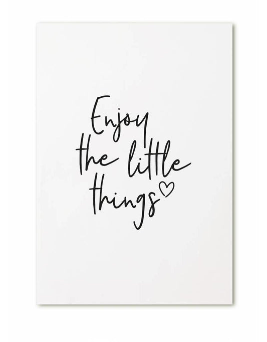 Kaart Enjoy little things | Zoedt - woongeluk4you