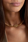 Gouden stainless steel ketting chique
