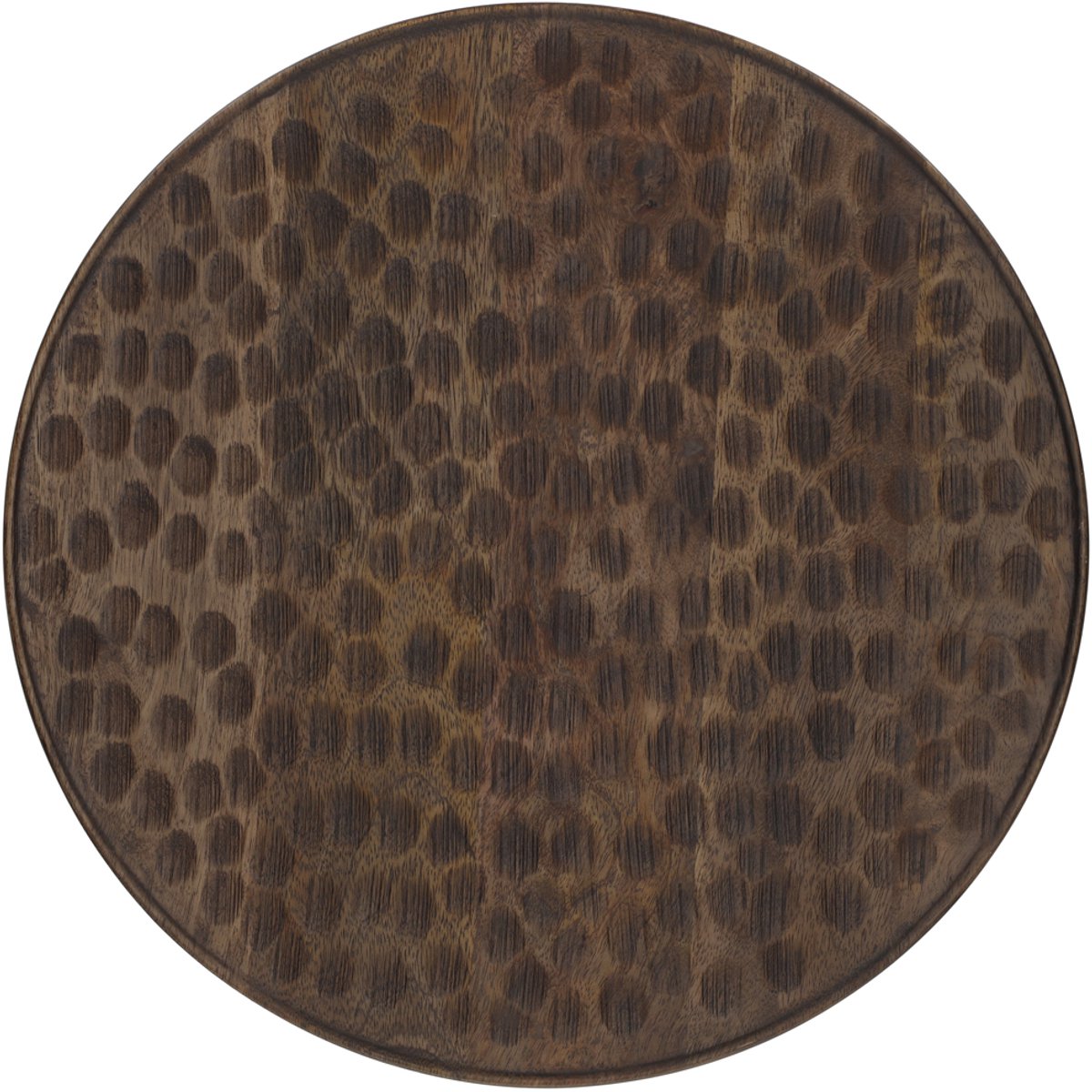 Dienblad / Serveerplank Artisan Rond Bruin Mangohout - Ø 37 cm