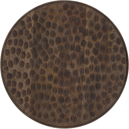 Dienblad / Serveerplank Artisan Rond Bruin Mangohout - Ø 37 cm