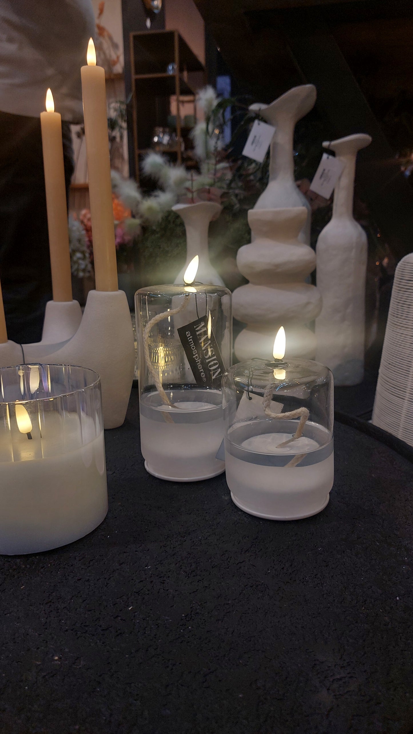 Led Olielamp white M | Mansion
