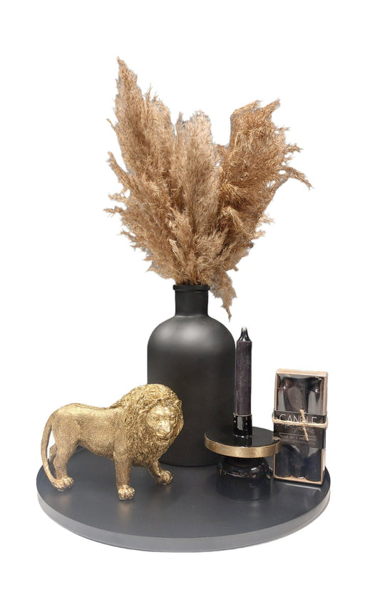 Woonaccessoires set Lion - Zwart Goud | Woongeluk4you