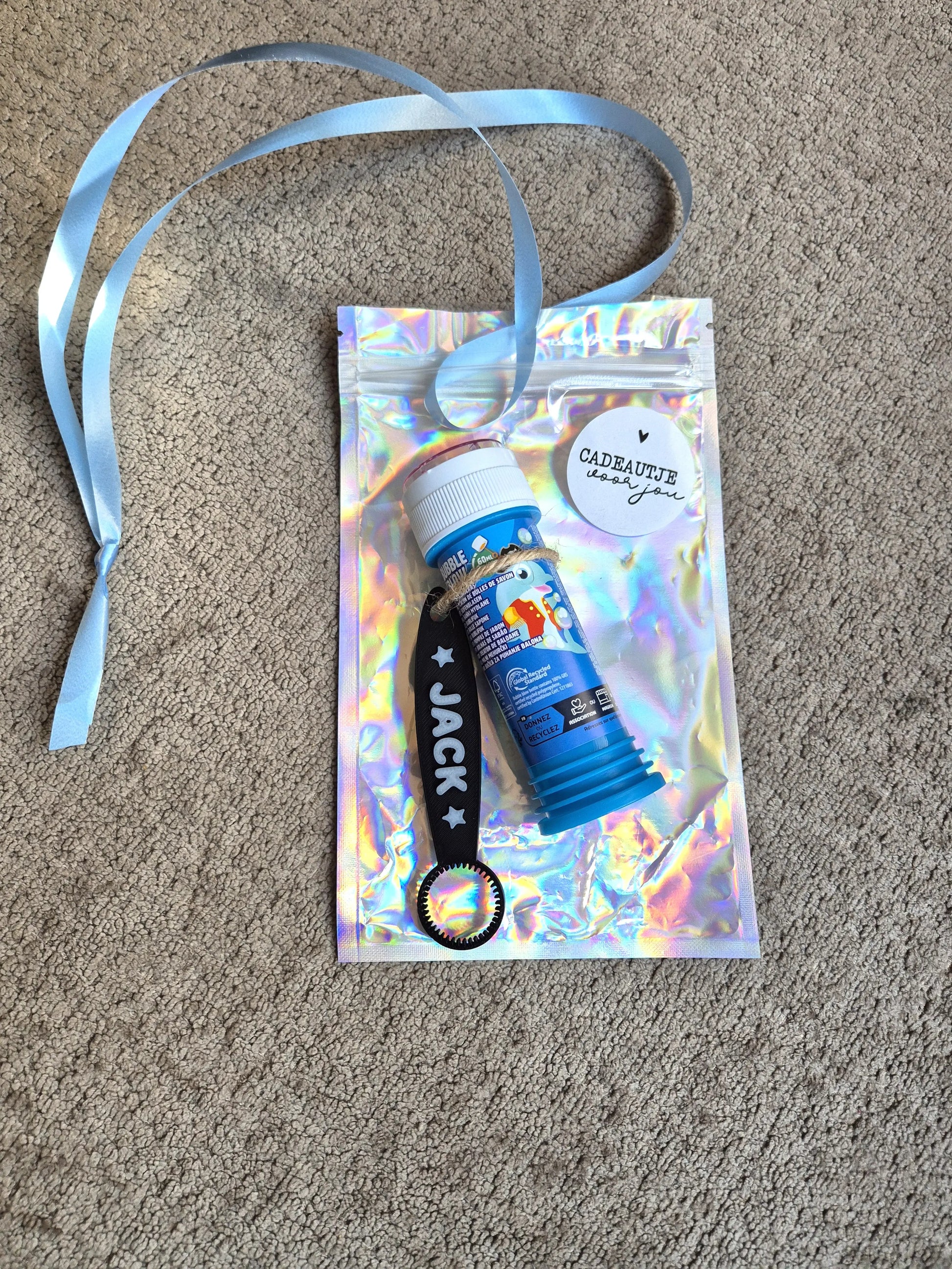 Avondvierdaagse cadeau bellenblaas gepersonaliseerd