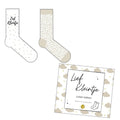 Babysokjes met cadeauverpakking tekst lief kleintje