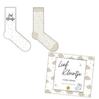 Babysokjes met cadeauverpakking tekst lief kleintje