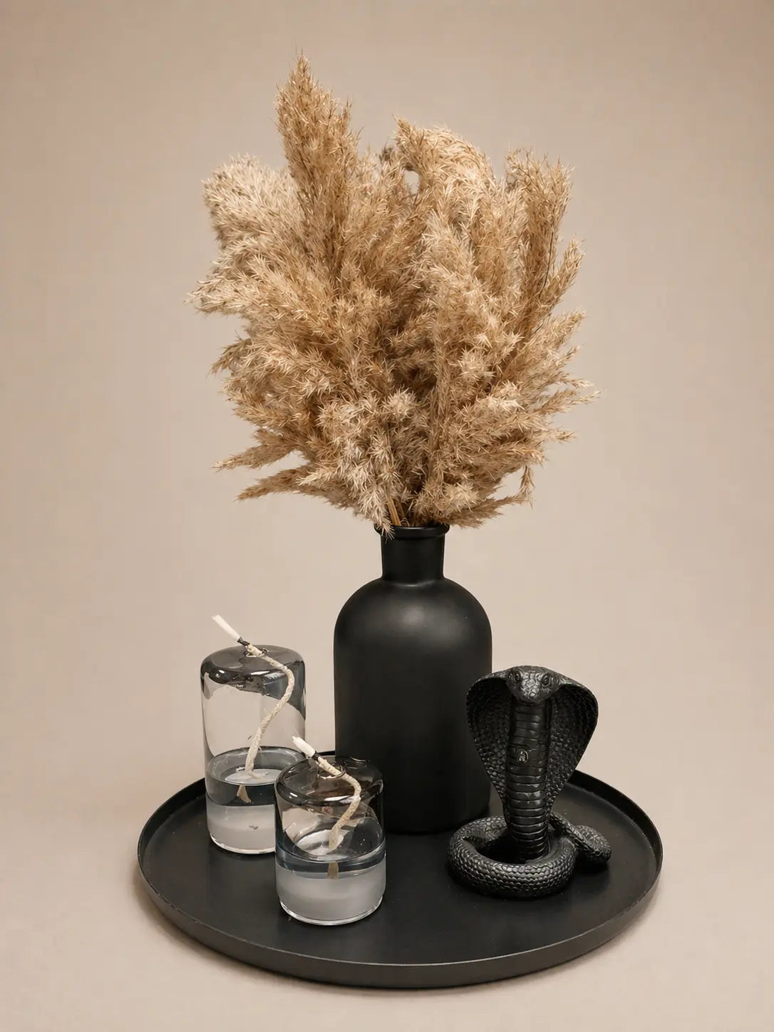 Complete  woonaccessoires set black snake
