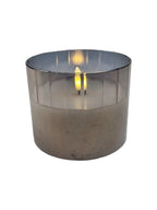 Led kaars smoke grey L | Mansion