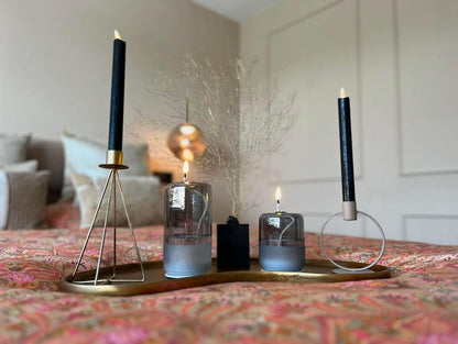 Led Olielamp smoke grey M | Mansion