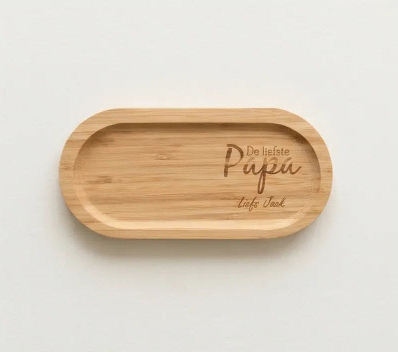 Koffie en thee plankje voor de liefste papa