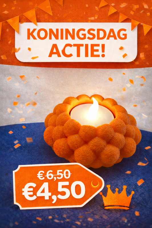 Koningsdag Led waxine actie!