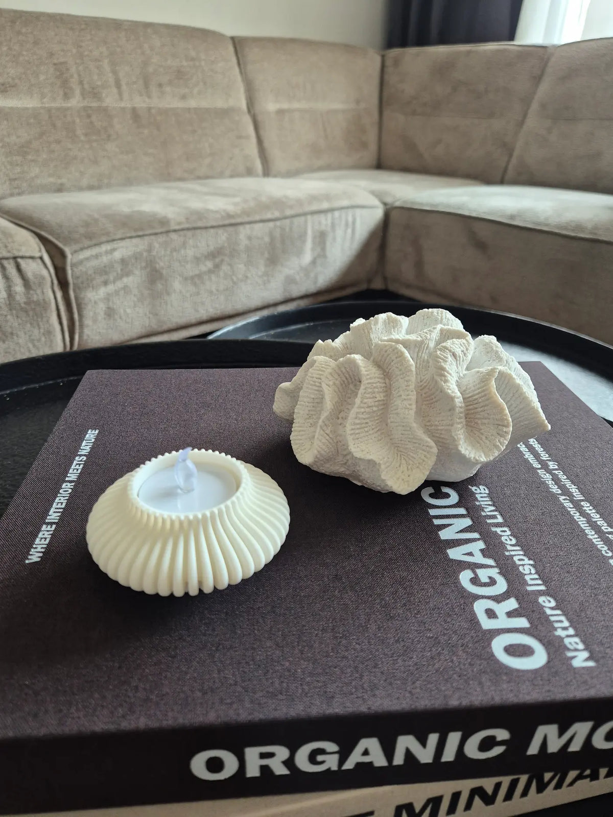 Led waxine japandi 3d geprint