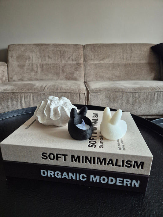 Led waxinelicht houder paashaas