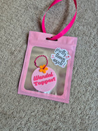 Sleutelhanger voor de avondvierdaagse met tekst wandeltopper