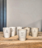 Mok collectie met tekst Jij bent goud waard gepersonaliseerd positief cadeau met gravure