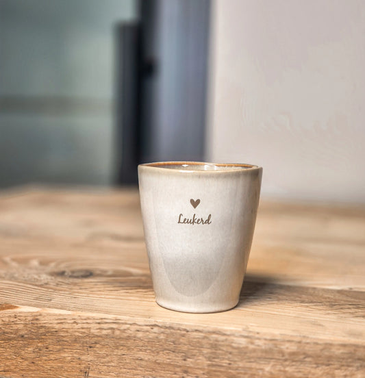 Mok leukerd gepersonaliseerd grappig cadeau keramiek