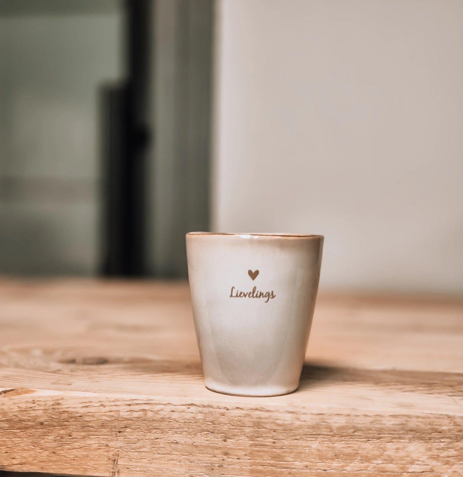 Gepersonaliseerde mok lievelings keramiek cadeau minimalistisch