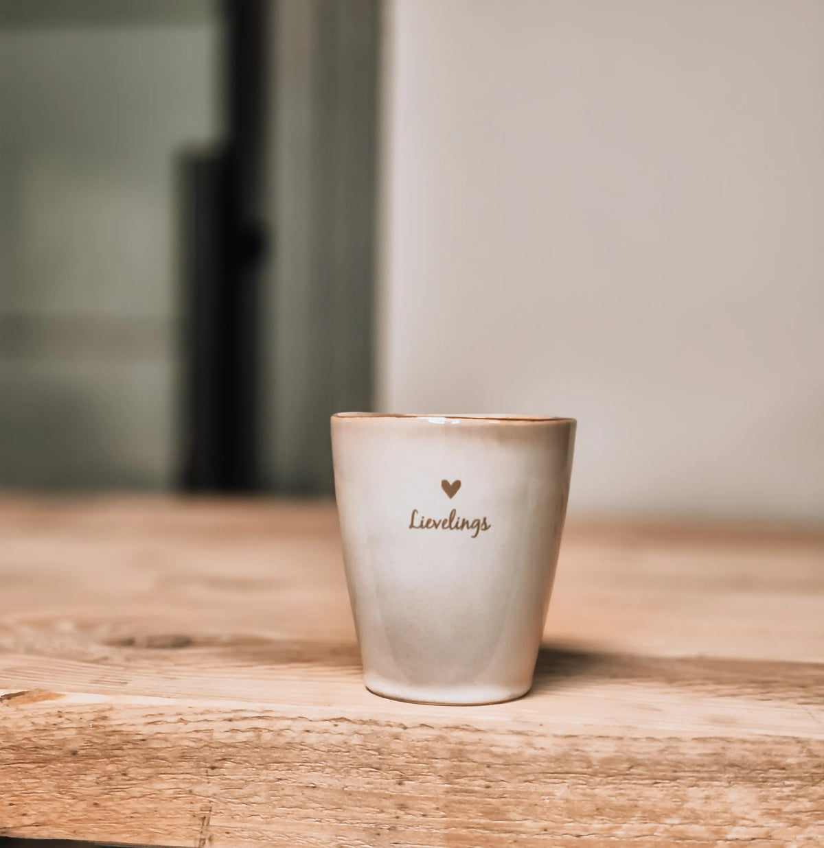 Gepersonaliseerde mok lievelings keramiek cadeau minimalistisch