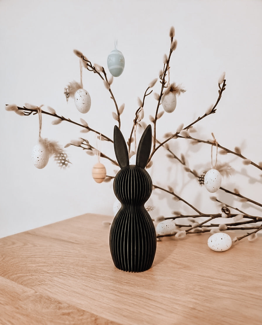 3D paashaas rechte oren 15 cm - kies eigen kleur