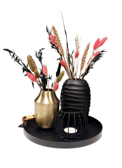 Woonaccessoires set Lilly - Black - Gold | Woongeluk4you