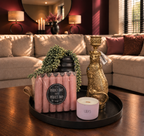 Complete woonaccessoires set luipaard touch of pink.