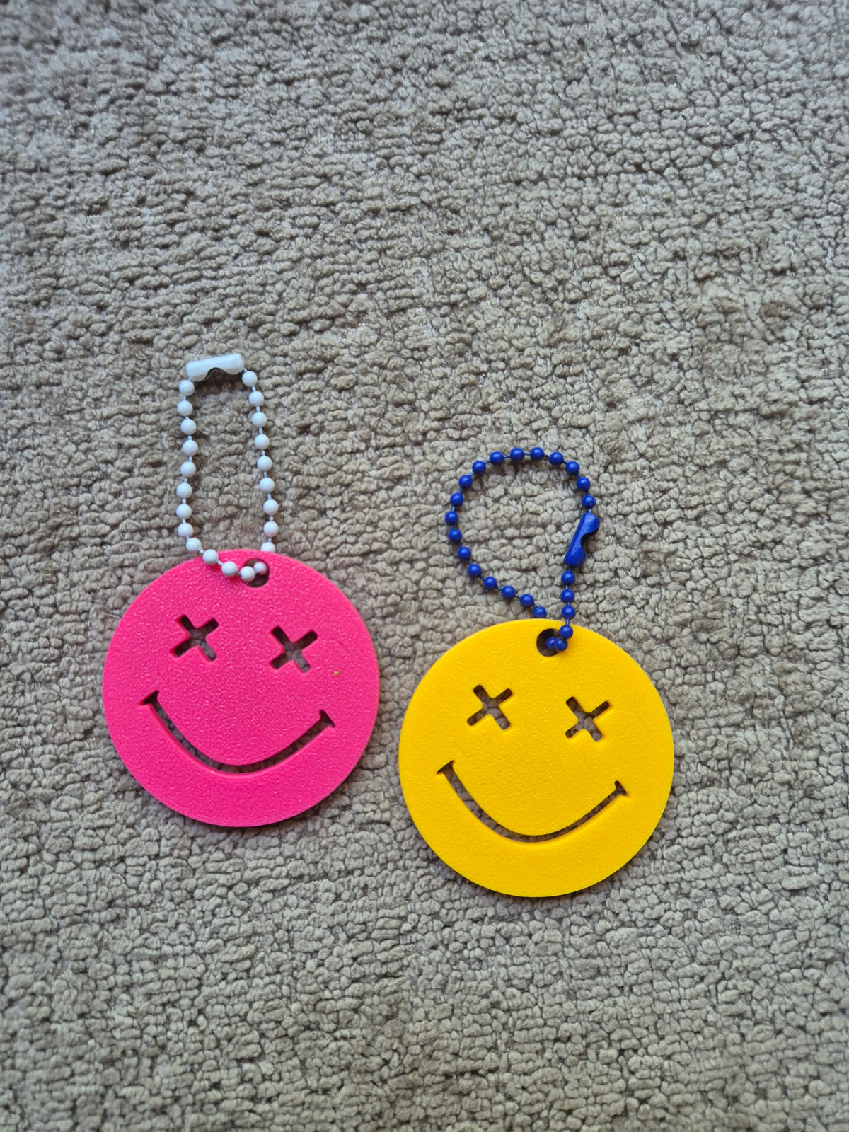Set smiley X sleutelhangers