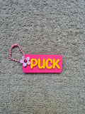 Sleutelhanger met de naam puck
