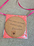 Pan onderzetter kurk | komen jullie eten