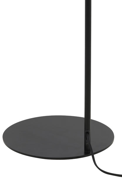 Moderne Vloerlamp RAKEL met Elegant Zwarte Frame en Gerookt Glas - Luxe Uitstraling en Richtbare Kap voor Sfeervolle Verlichting.