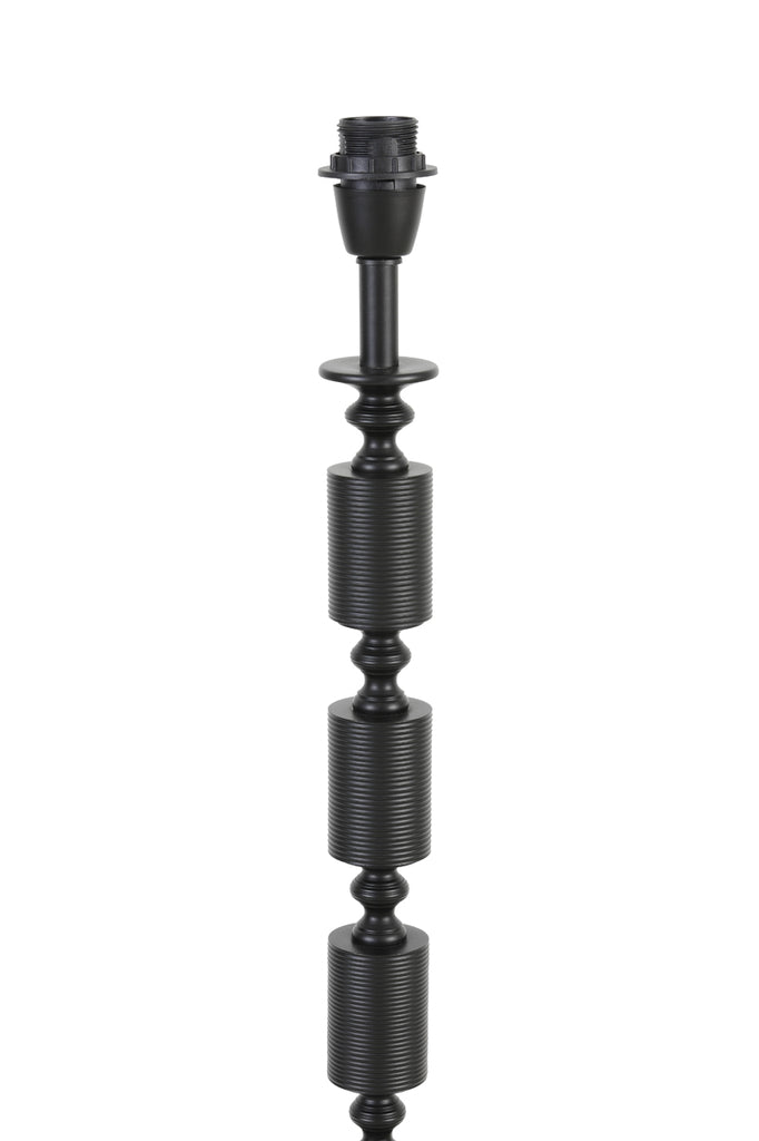 GITAYA Mat Zwarte Vloerlamp - Eigentijds Luxe Design, Metaal, Perfect voor de Woonkamer. Combineer met een Passende Lampenkap.