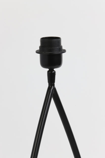 Elegante Lampvoet TAMSU in Mat Zwart - Perfect voor Eigentijdse Verlichting met Ovale of Cilindervormige Lampenkappen.