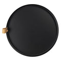 Zwart dienblad rond 30cm doorsnee Clayre en eef