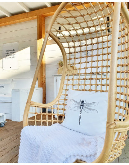 Buitenkussen 40x40  Libelle wit | Zoedt