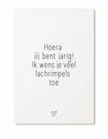 Kaart Hoera jij bent jarig | Zoedt - woongeluk4you