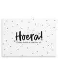 Kaart Hoera confetti knuffels & Kusjes voor jou | Zoedt - woongeluk4you